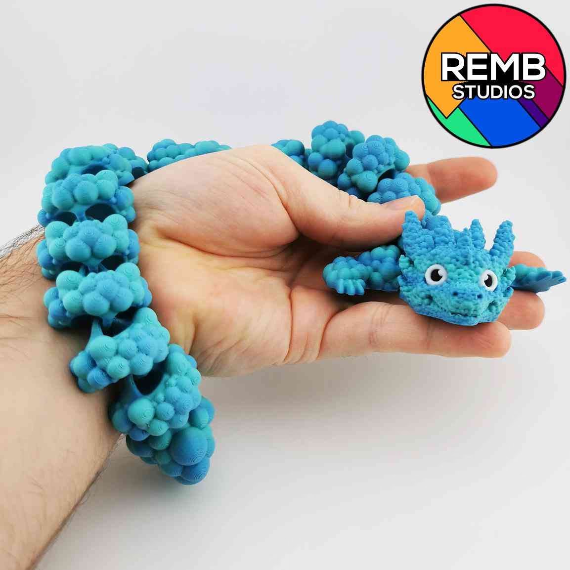 Articulated Soap Bubble Dragon