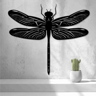 2D Dragonfly Wall Art