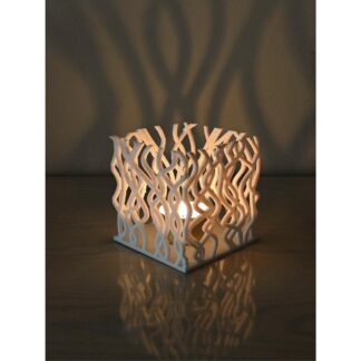 Algaecube Candle Holder