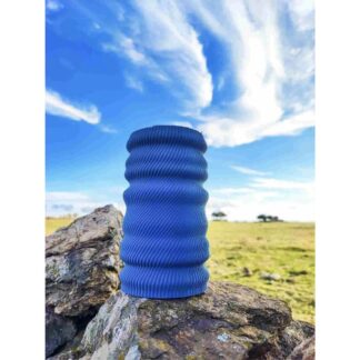 Botella Vase - 3D printed bottle-shaped ribbed vase