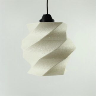 Flowing Shade LS - spiral 3D printed pendant lampshade, 3D Maker Co