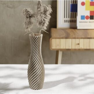 Helix Vase - spiral ribbed 3D printed vase, 3D Maker Co