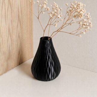 Higo Vase - woven diamond texture 3D printed vase, 3D Maker Co