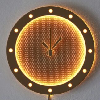 Illuminated Wall Clock with LED Light