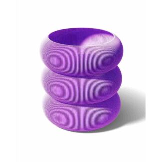 Oded Vase - stacked ribbed 3D printed vase by Kowafatcompany