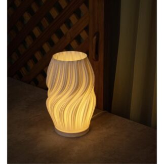 Silk Lamp - sculptural 3D printed table lamp, 3D Maker Co