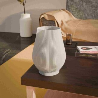Stria Table Lamp base - fluted 3D printed lamp base, 3D Maker Co