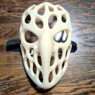 3D printed Voronoi Mask with organic cutout pattern
