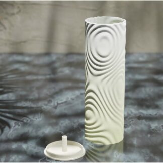 Waveform Incense Holder - ripple-texture 3D printed incense holder, 3D Maker Co